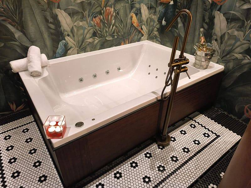 Bañera jacuzzi para un momento de relax